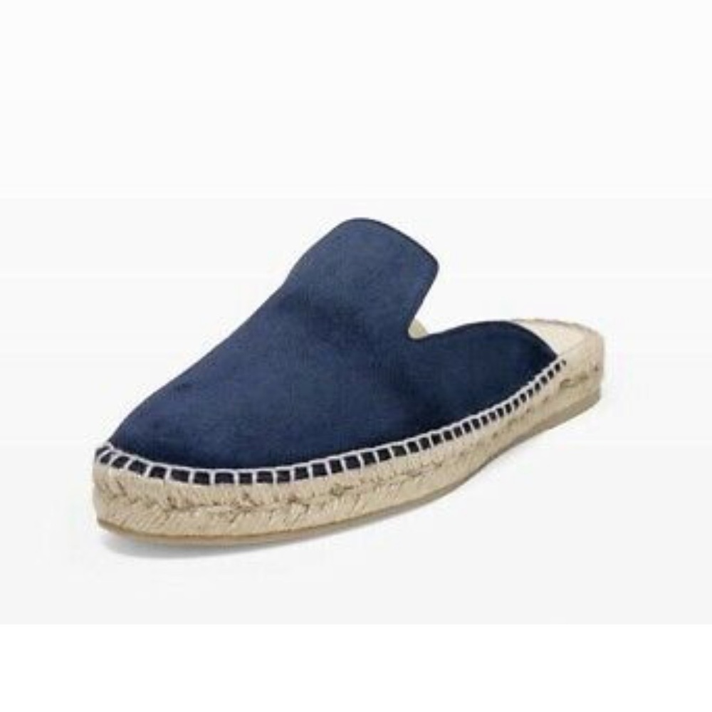 Club Monaco Rasin Navy Espadrille Slides/Mules